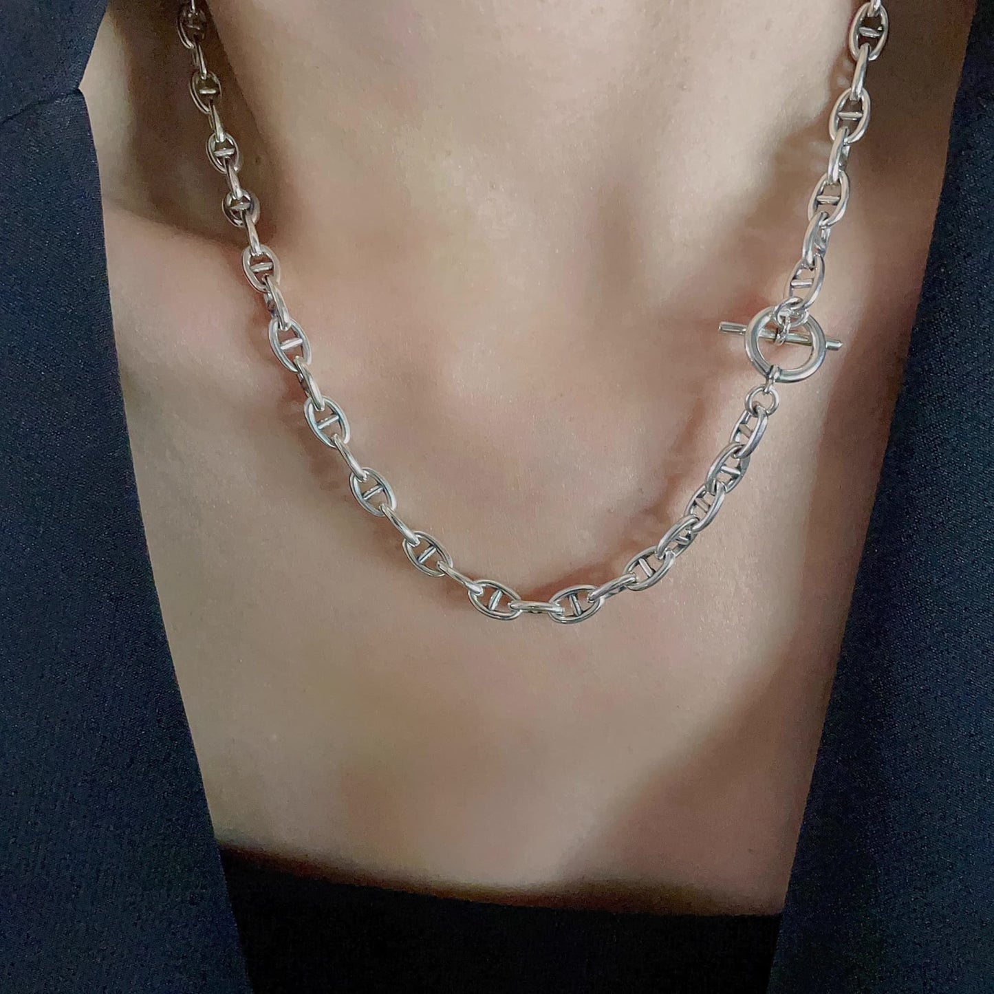 anchor chain necklace (N23)