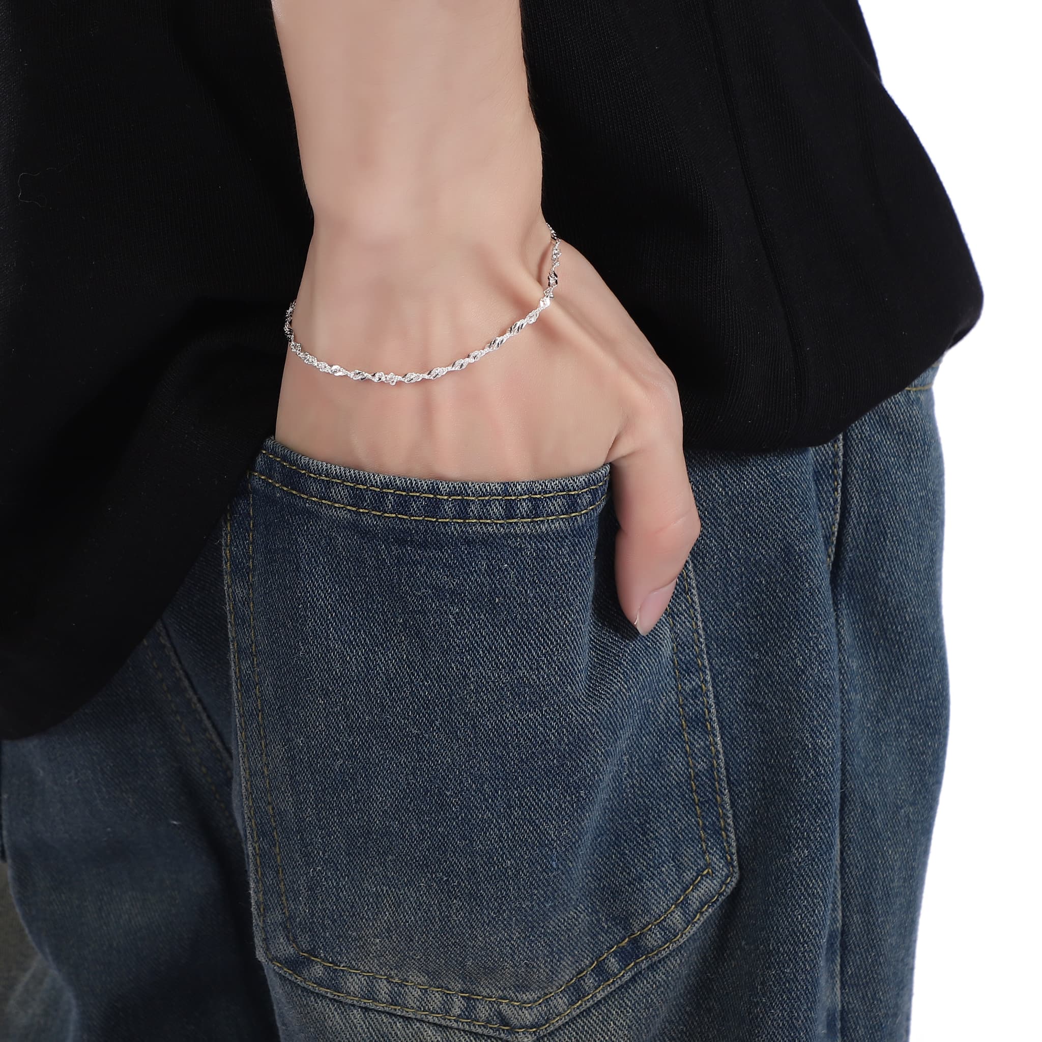 chain bracelet (B14) | Silver925 チェーンブレスレット | Wanna