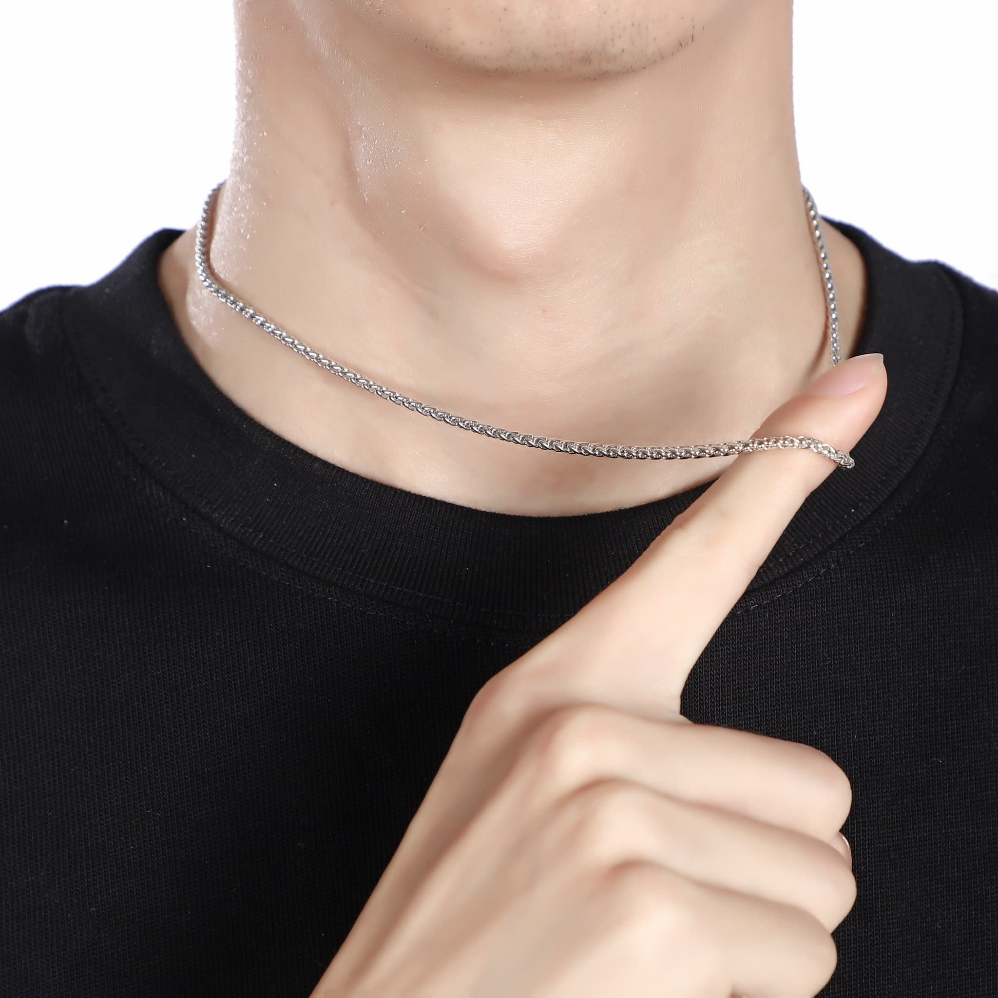 Silver 925 K9 まとめ売り約92.1g thin necklace (N12) – Wanna shop
