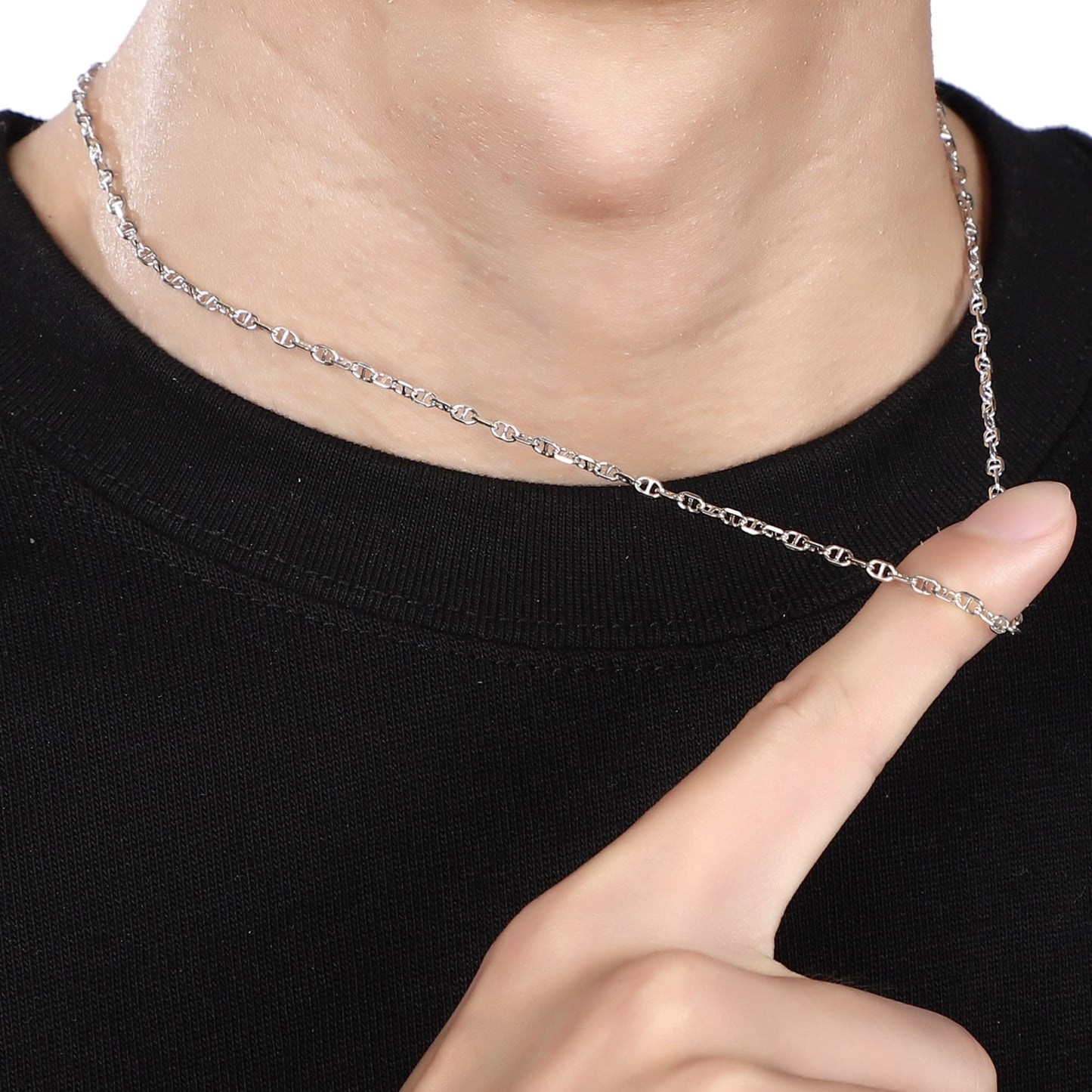 anchor chain necklace (N10)